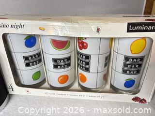 MaxSold Auction: Barware & Glassware Lot with Luminarc Highballs and Saitek Trainer - Sunnyvale (California, USA) SELLER MANAGED Reseller Online Auction - Reseda Drive