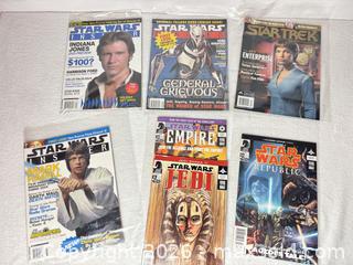 MaxSold Auction: Mixed Star Wars & Star Trek Magazines and Comics — 7+ - Sunnyvale (California, USA) SELLER MANAGED Reseller Online Auction - Reseda Drive