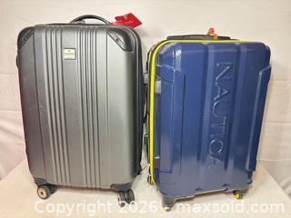 MaxSold Auction: Nautica & Ricardo Medium Hard-Shell Spinner Suitcases - Sunnyvale (California, USA) SELLER MANAGED Reseller Online Auction - Reseda Drive