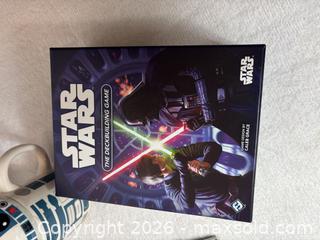 MaxSold Auction: Star Wars Lot: Plush, Deckbuilding Game, YETI Mug, R2-D2 Mug - Sunnyvale (California, USA) SELLER MANAGED Reseller Online Auction - Reseda Drive