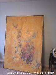 MaxSold Auction: Very Large "Carousel" 1983 Acrylic Painting on Canvas Artist Signed Judy Singer 73" tall  - Brampton (Ontario, Canada) SELLER MANAGED Downsizing Online Auction - Lakecrest Trail