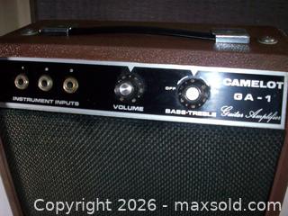 MaxSold Auction: Camelot GA-1 Vintage Guitar Amplifier - Irondequoit (New York, USA) SELLER MANAGED Downsizing Online Auction -  Harwick Road