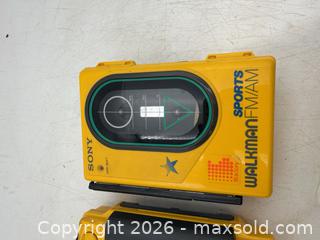 MaxSold Auction: Retro Sony Yellow Tape Walkmans  - Hatboro (Pennsylvania, USA) PARTNER MANAGED Estate Sale Online Auction - Jacksonville Road