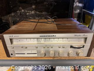 MaxSold Auction: Marantz SR 4000 Vintage Stereo Receiver - PARTS ONLY - Cambridge (Massachusetts, USA) SELLER MANAGED Moving Online Auction - Hamilton Street