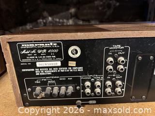 MaxSold Auction: Marantz SR 4000 Vintage Stereo Receiver - PARTS ONLY - Cambridge (Massachusetts, USA) SELLER MANAGED Moving Online Auction - Hamilton Street
