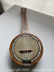 MaxSold Auction: Vintage 4-String Banjo Ukulele  - Cambridge (Massachusetts, USA) SELLER MANAGED Moving Online Auction - Hamilton Street