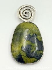 MaxSold Auction: 925 Sterling Silver Bumble Bee Jasper Pendant 16.3g 2" - Esquimalt (British Columbia, Canada) PARTNER MANAGED Reseller Online Auction -  Lampson Street