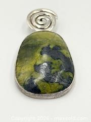 MaxSold Auction: 925 Sterling Silver Bumble Bee Jasper Pendant 16.3g 2" - Esquimalt (British Columbia, Canada) PARTNER MANAGED Reseller Online Auction -  Lampson Street