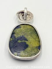 MaxSold Auction: 925 Sterling Silver Bumble Bee Jasper Pendant 16.3g 2" - Esquimalt (British Columbia, Canada) PARTNER MANAGED Reseller Online Auction -  Lampson Street