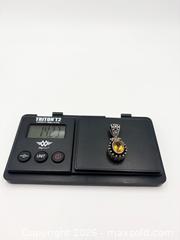 MaxSold Auction: 925 Sterling Silver Citrine Pendant 14.23g 1.5” - Esquimalt (British Columbia, Canada) PARTNER MANAGED Reseller Online Auction -  Lampson Street