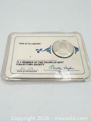 MaxSold Auction: 925 sterling silver Franklin Mint Collections addition 1975 Coin - Esquimalt (British Columbia, Canada) PARTNER MANAGED Reseller Online Auction -  Lampson Street