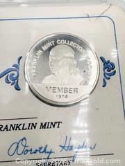 MaxSold Auction: 925 sterling silver Franklin Mint Collections addition 1975 Coin - Esquimalt (British Columbia, Canada) PARTNER MANAGED Reseller Online Auction -  Lampson Street