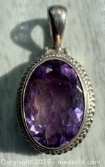 MaxSold Auction: Amethyst 925 Sterling Silver Pendant  - Esquimalt (British Columbia, Canada) PARTNER MANAGED Reseller Online Auction -  Lampson Street