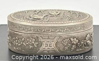MaxSold Auction: Antique Chinese Export Silver Box 16.8g - Esquimalt (British Columbia, Canada) PARTNER MANAGED Reseller Online Auction -  Lampson Street