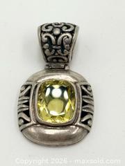 MaxSold Auction: Citrine 925 Sterling Silver Pendant  - Esquimalt (British Columbia, Canada) PARTNER MANAGED Reseller Online Auction -  Lampson Street