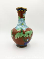 MaxSold Auction: Cloisonné Vase 7” tall  - Esquimalt (British Columbia, Canada) PARTNER MANAGED Reseller Online Auction -  Lampson Street