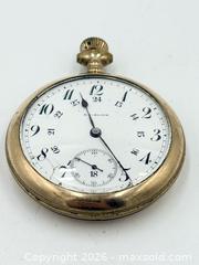 MaxSold Auction: D.E BLACK Gold Fill Pocket Watch 2.5”  - Esquimalt (British Columbia, Canada) PARTNER MANAGED Reseller Online Auction -  Lampson Street