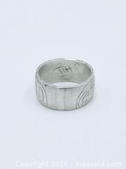 MaxSold Auction: First Nations Sterling Silver Ring Size 7.5 - Esquimalt (British Columbia, Canada) PARTNER MANAGED Reseller Online Auction -  Lampson Street