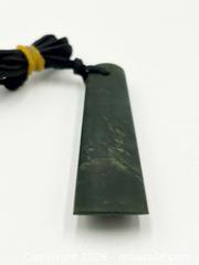 MaxSold Auction: Green Stone M?ori Pendant - Esquimalt (British Columbia, Canada) PARTNER MANAGED Reseller Online Auction -  Lampson Street