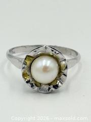 MaxSold Auction: Japanese Silver Pearl Antique Ring - Esquimalt (British Columbia, Canada) PARTNER MANAGED Reseller Online Auction -  Lampson Street