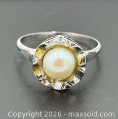 MaxSold Auction: Japanese Silver Pearl Antique Ring - Esquimalt (British Columbia, Canada) PARTNER MANAGED Reseller Online Auction -  Lampson Street