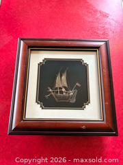 MaxSold Auction: Large Sterling Silver Ship Picture  - Esquimalt (British Columbia, Canada) PARTNER MANAGED Reseller Online Auction -  Lampson Street