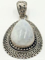 MaxSold Auction: Moonstone set in 925 Sterling Silver Teardrop Pendant 17g - Esquimalt (British Columbia, Canada) PARTNER MANAGED Reseller Online Auction -  Lampson Street
