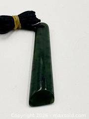 MaxSold Auction: M?ori Green Stone Pendant  - Esquimalt (British Columbia, Canada) PARTNER MANAGED Reseller Online Auction -  Lampson Street