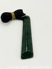 MaxSold Auction: M?ori Green Stone Pendant  - Esquimalt (British Columbia, Canada) PARTNER MANAGED Reseller Online Auction -  Lampson Street