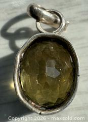 MaxSold Auction: Peridot 925 Sterling Silver Pendant 0.5”  - Esquimalt (British Columbia, Canada) PARTNER MANAGED Reseller Online Auction -  Lampson Street