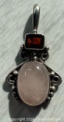 MaxSold Auction: Rose Quartz 925 Sterling Silver Pendant  - Esquimalt (British Columbia, Canada) PARTNER MANAGED Reseller Online Auction -  Lampson Street
