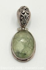 MaxSold Auction: Rutilated Quartz 925 Sterling Silver Pendant 2” - Esquimalt (British Columbia, Canada) PARTNER MANAGED Reseller Online Auction -  Lampson Street