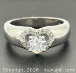 MaxSold Auction: Sterling Silver Heart Ring - Esquimalt (British Columbia, Canada) PARTNER MANAGED Reseller Online Auction -  Lampson Street