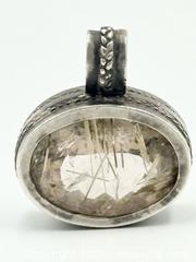 MaxSold Auction: Sterling Silver Rutilated Quartz Pendant 1” - Esquimalt (British Columbia, Canada) PARTNER MANAGED Reseller Online Auction -  Lampson Street