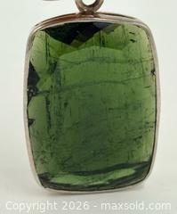 MaxSold Auction: Tourmaline Sterling Silver Pendant 2” - Esquimalt (British Columbia, Canada) PARTNER MANAGED Reseller Online Auction -  Lampson Street