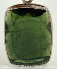MaxSold Auction: Tourmaline Sterling Silver Pendant 2” - Esquimalt (British Columbia, Canada) PARTNER MANAGED Reseller Online Auction -  Lampson Street