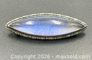 MaxSold Auction: Victorian Butterfly Wing Sterling Silver Brooch 1.5” - Esquimalt (British Columbia, Canada) PARTNER MANAGED Reseller Online Auction -  Lampson Street