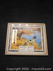 MaxSold Auction: Antique 1959 Thermometer George Wight Plumbing & Heating - Loyalist (Ontario, Canada) SELLER MANAGED Downsizing Online Auction - Somerset Drive