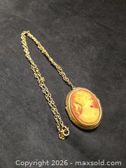 MaxSold Auction: Cameo Locket and Chain - Loyalist (Ontario, Canada) SELLER MANAGED Downsizing Online Auction - Somerset Drive