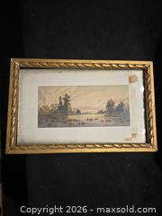 MaxSold Auction: Old Watercolor Print - Loyalist (Ontario, Canada) SELLER MANAGED Downsizing Online Auction - Somerset Drive