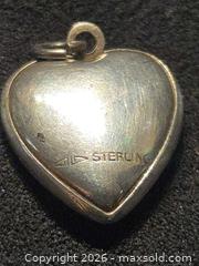 MaxSold Auction: Sterling Heart Pendant  - Loyalist (Ontario, Canada) SELLER MANAGED Downsizing Online Auction - Somerset Drive