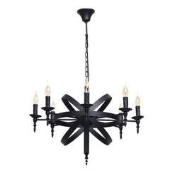 MaxSold Auction: 6 Lights Black Wrought Iron Spherical Chandelier Pendant (New in the original sealed packaging) - Toronto (Ontario, Canada) SELLER MANAGED Reseller Online Auction - Magnetic Drive