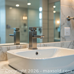 MaxSold Auction: Brushed nickel faucet (New in the original sealed packaging) - Toronto (Ontario, Canada) SELLER MANAGED Reseller Online Auction - Magnetic Drive