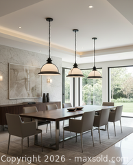 MaxSold Auction: The Noir Luxe Dome wrought Iron spherical pendant light (New in the original sealed packaging) - Toronto (Ontario, Canada) SELLER MANAGED Reseller Online Auction - Magnetic Drive