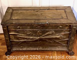 MaxSold Auction: Copper-clad Wooden Trunk - Douglas (Massachusetts, USA) PARTNER MANAGED Estate Sale Online Auction - Southwest Main Street