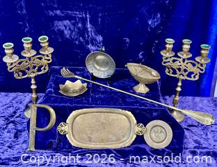 MaxSold Auction: Heavy Candlesticks and Collectible Brass Items  - Douglas (Massachusetts, USA) PARTNER MANAGED Estate Sale Online Auction - Southwest Main Street