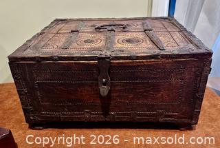 MaxSold Auction: Indian Dowry Box and Puzzle Boxes & More  - Douglas (Massachusetts, USA) PARTNER MANAGED Estate Sale Online Auction - Southwest Main Street