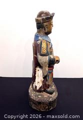 MaxSold Auction: Large Polychrome Wood Dignitary - Douglas (Massachusetts, USA) PARTNER MANAGED Estate Sale Online Auction - Southwest Main Street