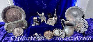 MaxSold Auction: Mega Metal Lot- Sterling, Plated and Pewter - Douglas (Massachusetts, USA) PARTNER MANAGED Estate Sale Online Auction - Southwest Main Street