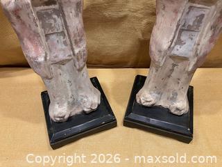 MaxSold Auction: Pair Tall Chinese Funerary Figures - Douglas (Massachusetts, USA) PARTNER MANAGED Estate Sale Online Auction - Southwest Main Street